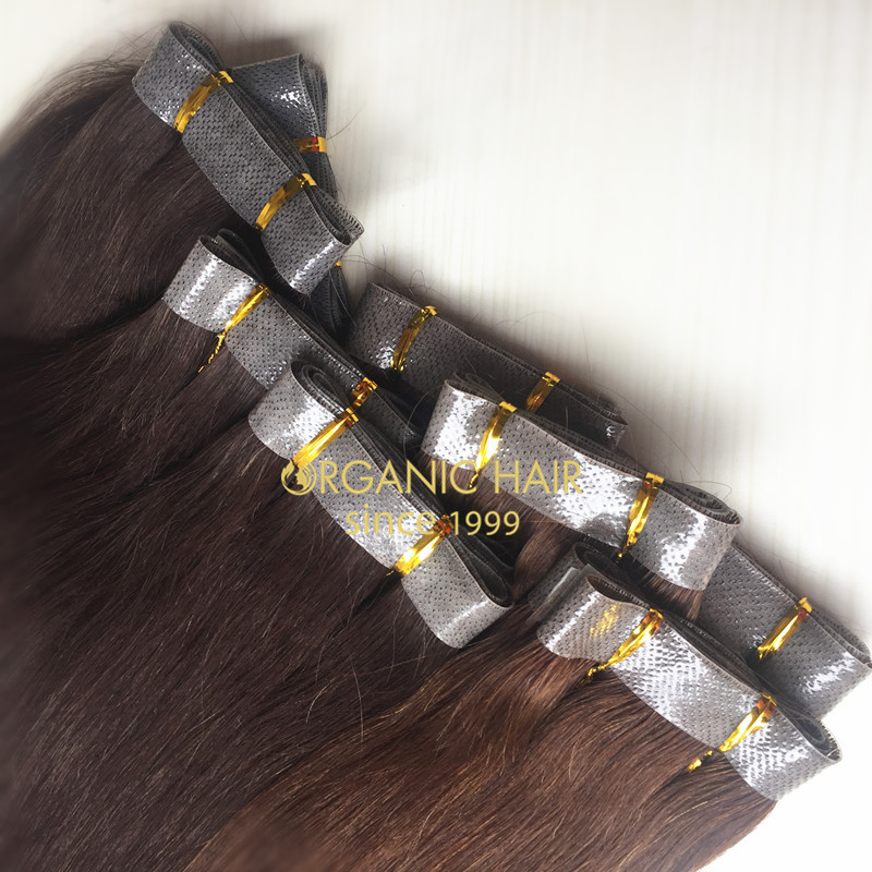 PU skin weft seamless hair extensions